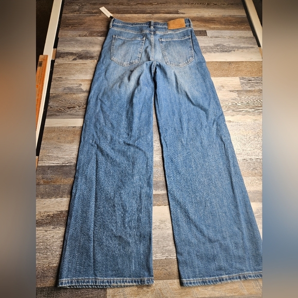 Banana Republic Jeans HR Icon Wide Leg Medium Wash Blue Size 28 NEW Spring 2025 - Picture 12 of 13